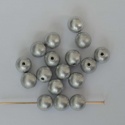 Druk Round Silver 3 4 6 8 mm Crystal Matt Met Aluminium 00030-01700 Czech Bead