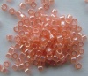 Miyuki Delica DB0106 Pink Size 11 Transparent Shell Pink Lustre Bead 5g