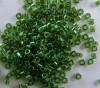 Miyuki Delica DB1247 Green Size 11 Transparent Olive AB Bead 5g