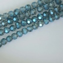 Crystal Faceted Round Blue  3  mm  Tr Electric Blue Chinese  Bead x 100