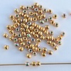 Druk Round Gold 2 mm 24ct Gold Plated AB 00030-35000ab Czech Glass Beads