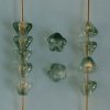 Flower Bell Green 6mm Crystal Green Lustre 00030-14257 Czech Glass Bead x 50