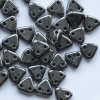 Triangle Grey Jet Hematite 23980-14400 Czech Beads x 10g