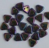 Triangle Purple Jet Purple Iris 23980-21495 Czech Beads x 10g