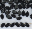 Paros Black Jet 23980 Czech Glass Bead x 5g