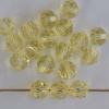 Swarovski Hex Faceted 5000 Yellow  6 8 mm Jonquil  Round Beads