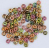 O Beads Green Crystal Magic Green - Yellow Brown 00030-95400 Czech Glass x 5g
