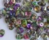Superduo Green Crystal Magic Orchid Miniduo 00030-95000 Czech Beads x 10g