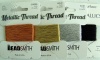 Metallic Thread Kumihimo Braiding Thread Copper Gold Silver Black Diamond 25yds