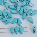 Kite Blue Jet Metalust Aqua  23980-24206 Czech Glass Bead x 10g