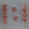 Flower Bell Pink  6mm Misty Rose k3715 Czech Glass Bead x 50