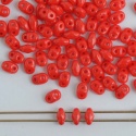 Miniduo Red Opaque Coral Red 93200 Czech Beads x 10g