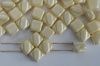Silky Cream Alabaster Pastel Cream 02010-25039 Czech Glass Beads x 10g