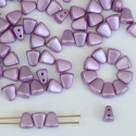 Nib Bit Purple Alabaster Pastel Lila 02010-25012 Czech Glass Bead x 10g