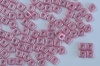 Quad Pink Alabaster Pastel Pink 02010-25008 Czech Glass Bead x 5g