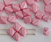 Silky Pink Alabaster Pastel Pink   02010-25008 Czech Glass Beads x 10g