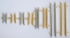 Gold - Silver Plated Miyuki Slide Tubes 15mm 20mm 35mm 60mm x 1pr