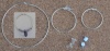 Rolled Silver Filled Earring Hoops Beadable 20mm 25mm 45mm   x 1pr