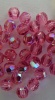 Swarovski Hex Faceted 5000 Pink 3mm Rose AB 209ab Round Beads