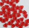 Triangle Red Siam Ruby Transparent 90080 Czech Beads x 10g