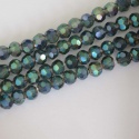 Crystal Faceted Round Green 3mm Tr Sapphire n Emerald Chinese  Bead x 100