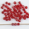 Swarovski Hex Faceted 5000 Red 3 4 6 mm Siam 208 Round Beads