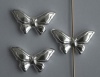 Sterling Silver Bead Butterfly 18mm x 1
