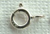 Sterling Silver Clasp  Bolt Ring 6mm 8mm Necklace Fasten Closed Jump Ring