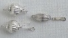 Sterling Silver Clasp Pearl Round Corrugated Fluted Necklace Fasten x 1
