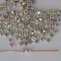 Micro Spacer Rondelle Silver Silver Plated AB 00030-31000-28701 Beads x 25