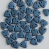 Triangle Blue Jet Metallic Suede Blue 23980-79031 Czech Beads x 10g