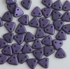 Triangle Purple Jet Metallic Suede Purple 23980-79021 Czech Beads x 10g