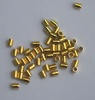 Vermeil Sterling Silver Gold Plated Bead Liquid Silver Tubes  1 gram