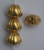 Vermeil Sterling Silver Gold Plated Bead Art Deco x 1