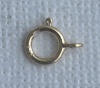 Vermeil Sterling Silver Gold Plated Clasp Bolt Ring 6mm Necklace Fasten  x 2