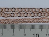 Vermeil Sterling Silver Rose Gold Plated Chain Flat 2 Sizes x 2 inches