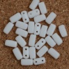 Brick White Chalk White 03000 Czech Mates Beads x 50