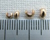 Rolled Gold Filled Crimp Covers Rose Yellow  2.5mm 3mm 3.2mm 4mm